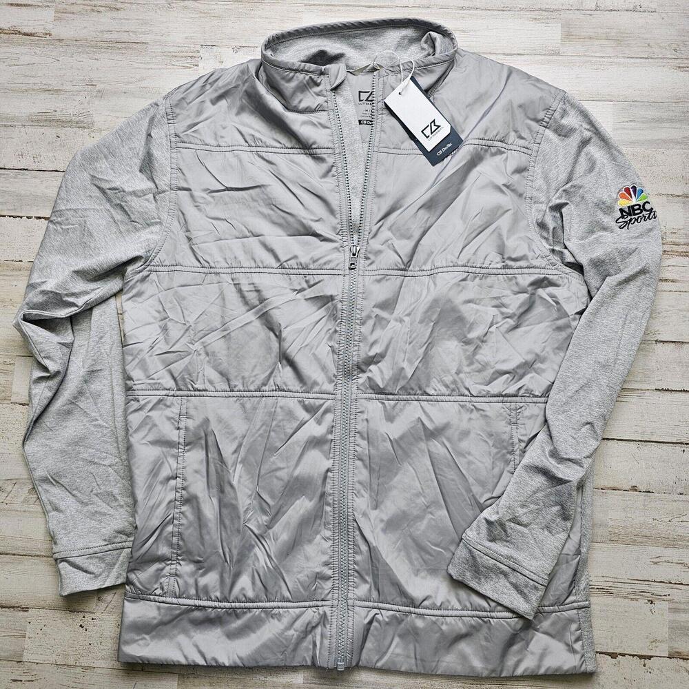 Cutter & Buck Drytec Full Zip Lightweight Jacket NBC SPORTS Logo Men's MED golf